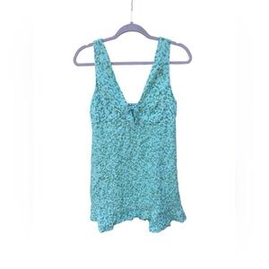 Zara Green Floral Mini Dress